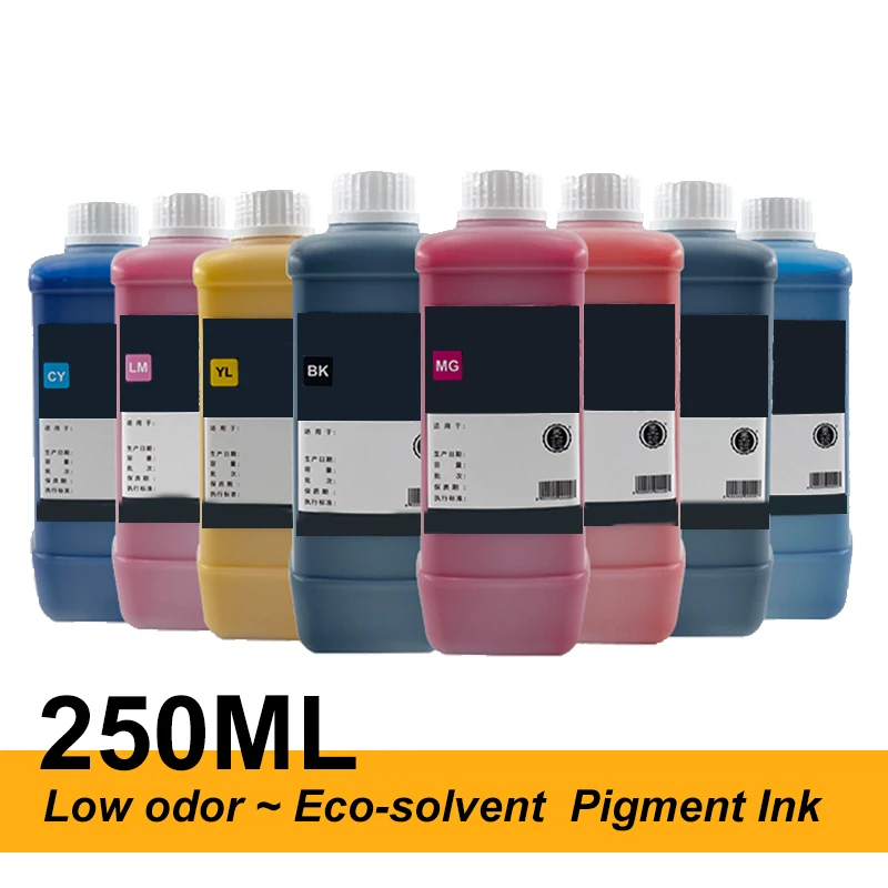 250 мл пигмент низкий запах Эко-растворитель чернила для Epson DX4 DX5 DX6 DX7 XP600 TX800