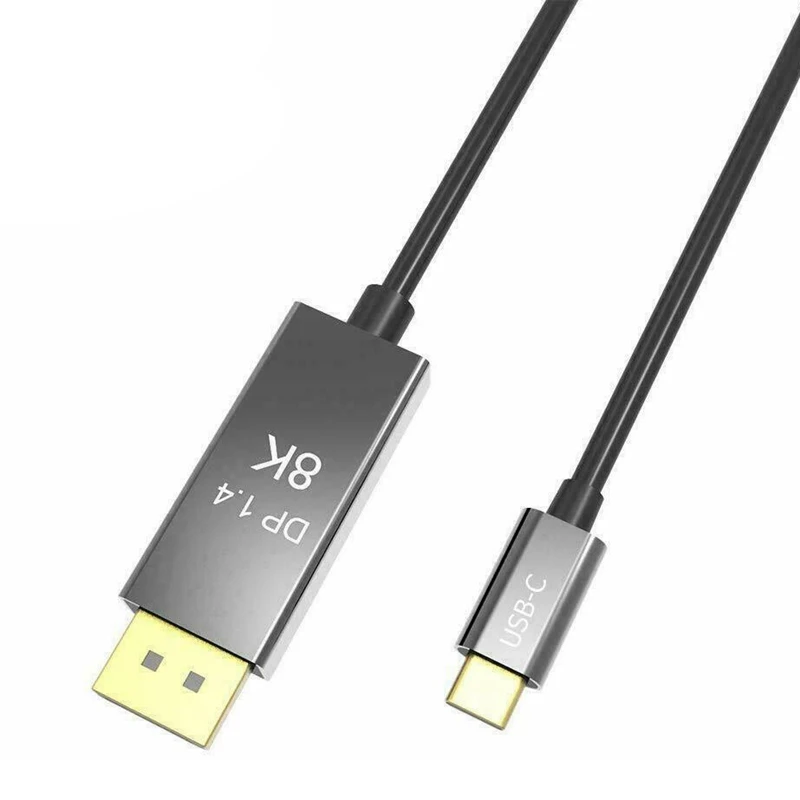 Кабель 8K @ 60Hz Type C для Displayport DP USB3.1 Thunderbolt3 Full HD 7680X 4320 ТВ проектора 2 м (6 56