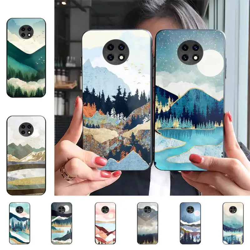 

Mountain Forest Marble Moon Sun Phone Case For Redmi 9 5 S2 K30pro Silicone Fundas for Redmi 8 7 7A note 5 5A