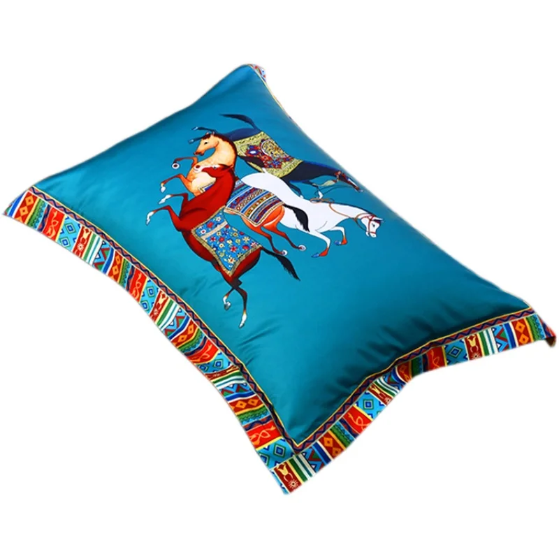 

Royal Style 60 piece long staple cotton pillow case single all cotton digital large pillow case one pair 48 * 74cm