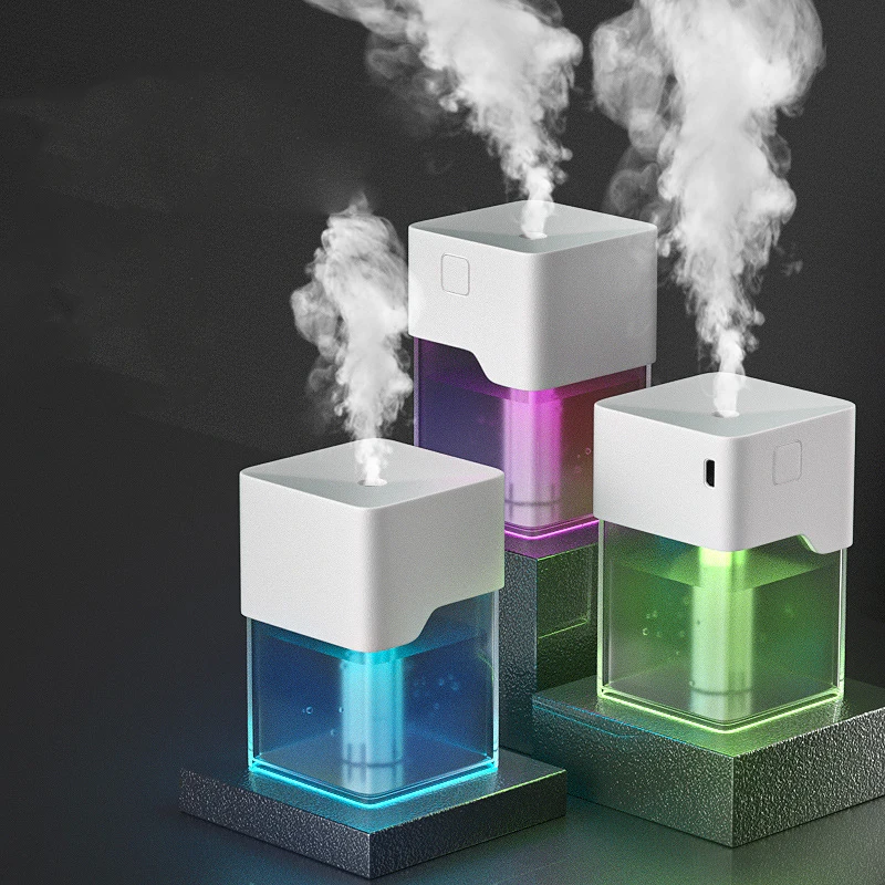 

Mini Humidifier USB Aroma Diffuser Portable Car Air Purifier 220ML Water Mist Maker with Color Night Lamps for Home Office