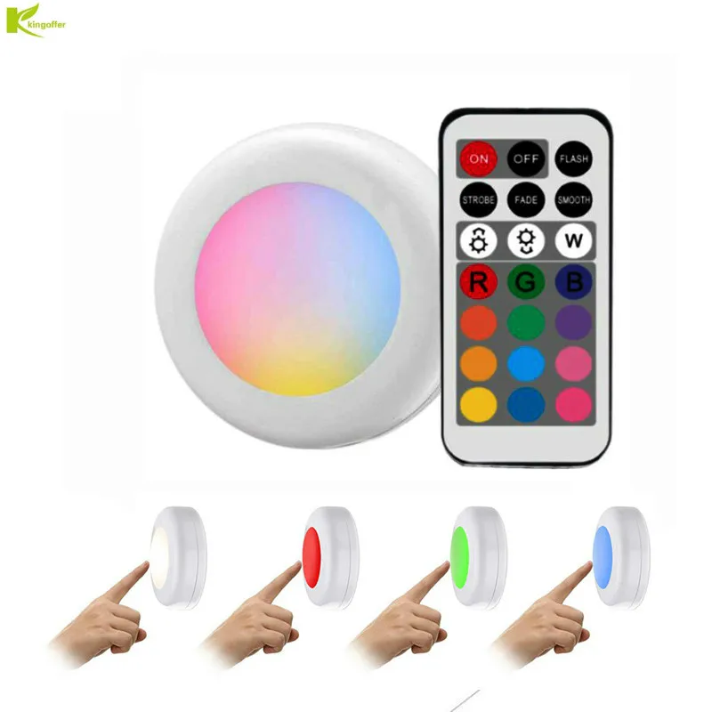 Светодиодная лампа под шкафом RGB 12 видов цветов затемняемый сенсорный датчик с