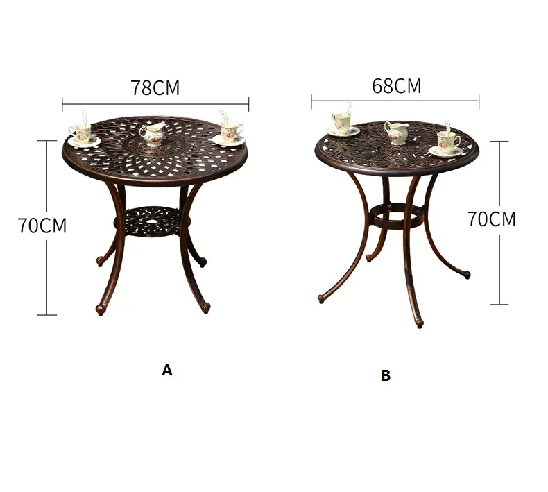 Европейский стиль уличные столы и стулья для отдыха набор столов стульев из