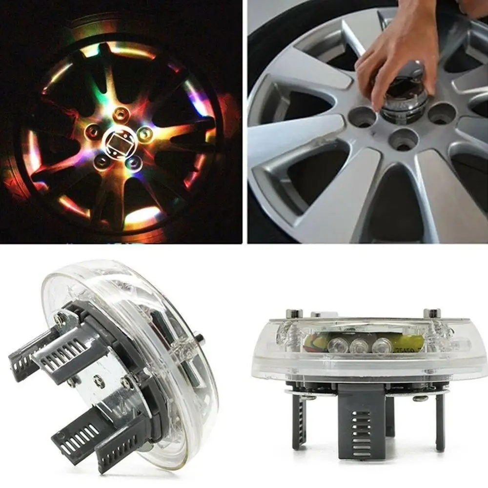 4 режима Авто Автомобильная солнечная вспышка светодиодная Ступица колеса