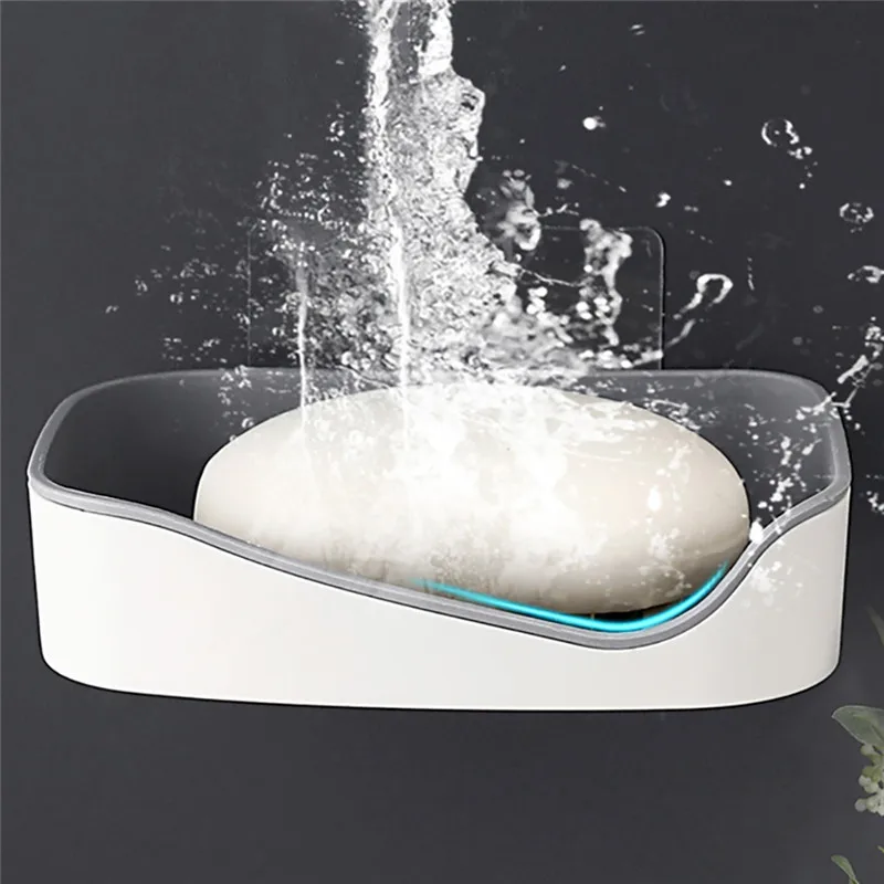 Мыльница с регулируемой направляющей для душа мыльницы гладким дном держатель