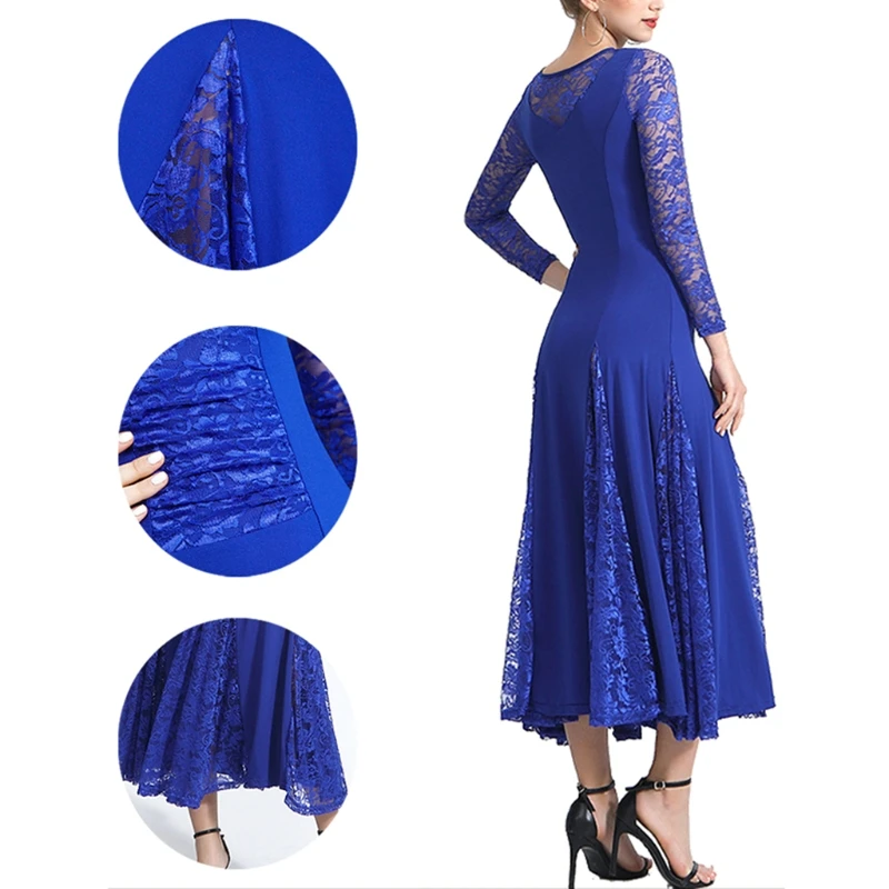 

Elegant Oblique Tassel Sequin Decoration Latin Dance Dresses Samba Rumba Performance Racing Suit Adult Costume Fringed