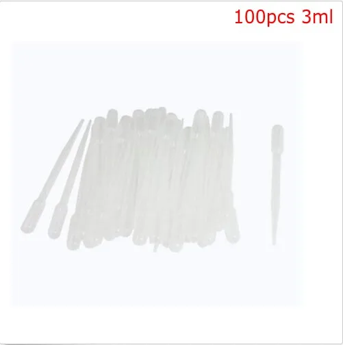 

100PCS 0.2-4ML Transparent Pipettes Disposable Safe Plastic Eye Dropper Transfer Graduated Pipettes for Lab Experiment Supplies