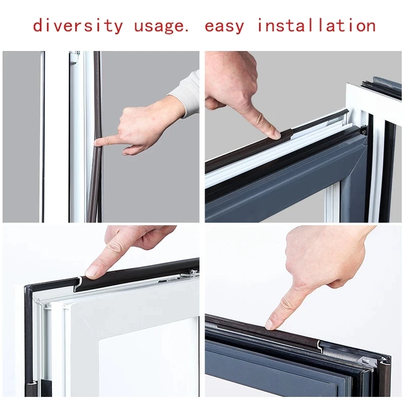 4M-30M Door Window Sealing Strip Soundproof Acoustic Foam Self-adhesive Seal Tape Weather Stripping Strips Weatherstrip Windows |