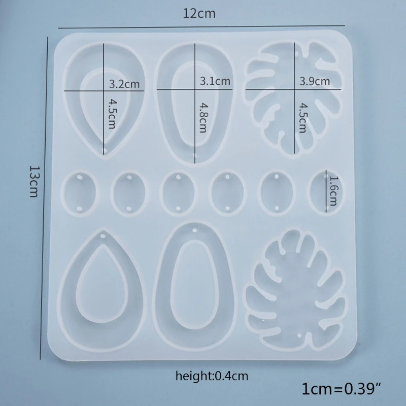 

Earrings Pendants Casting Silicone Mould DIY Crafts Jewelry Making Tool Crystal Epoxy Resin Mold