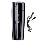 Умный сенсорный автомобильный термос, бутылка с цифровым дисплеем, изолированная чашка, переносная фляжка, дорожная термобутылка для воды и кофе с подогревом, кружка