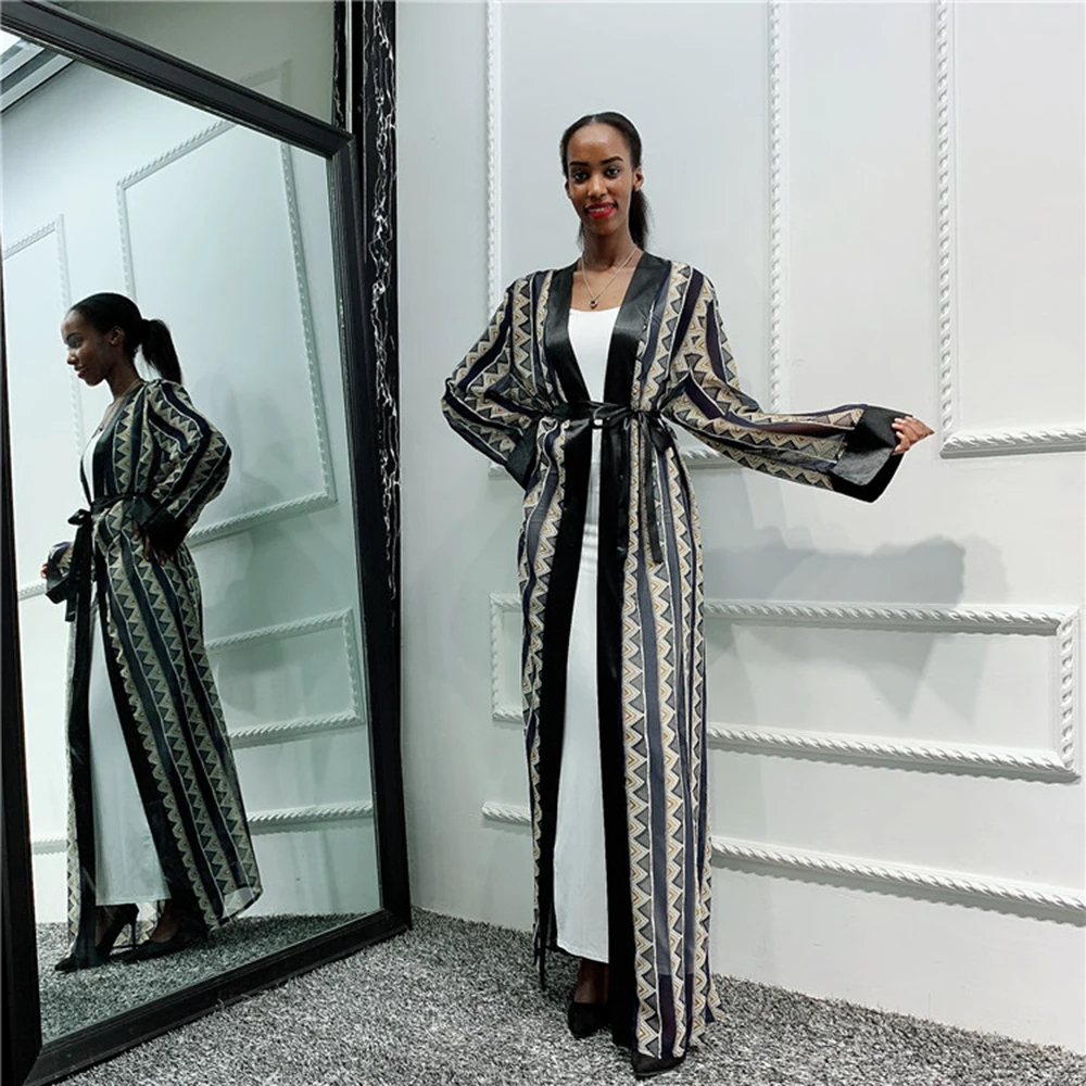 Абайи из дубай кимоно кардиган мусульманский хиджаб платье Абая для женщин