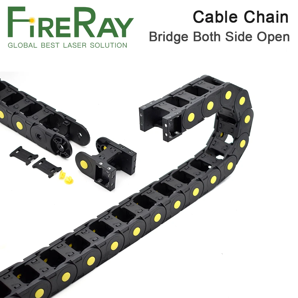 

Пластиковая буксирная передача FireRay, двухсторонняя кабельная цепь, тип моста, открытие 20x50 20x77 25x38 25x60 25x75 25x10 0 мм