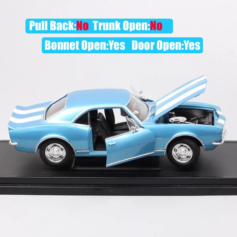 Классические 1:18 Большие весы Chevrolet Camaro Z28 1967 chevy модель автомобиля литая под