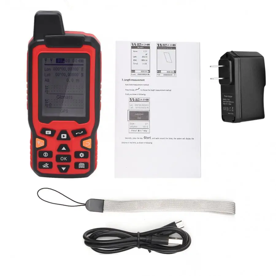 Medidor лазерный ZL-180 ручной gps навигационный трек наземный измеритель площади 2.4in дисплей наземный обзор 100-240 в метро лазер