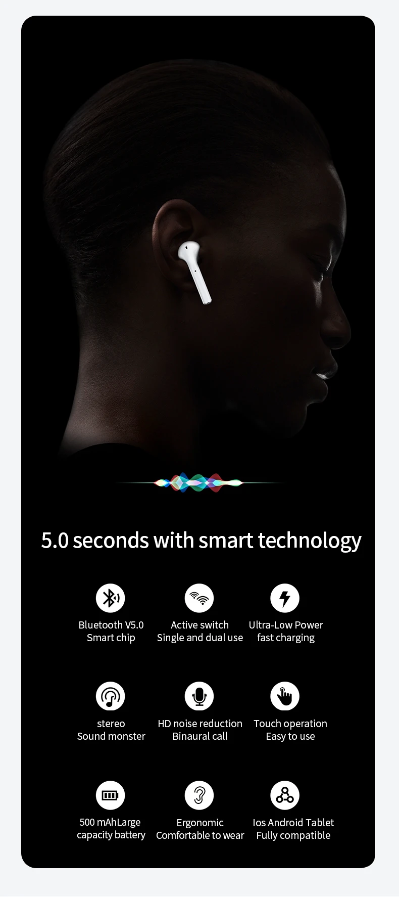 TWS Беспроводной Bluetooth наушники с зарядный чехол fone de ouvido мини гарнитура Airbuds Handsfree Спорт ушной телефон A3