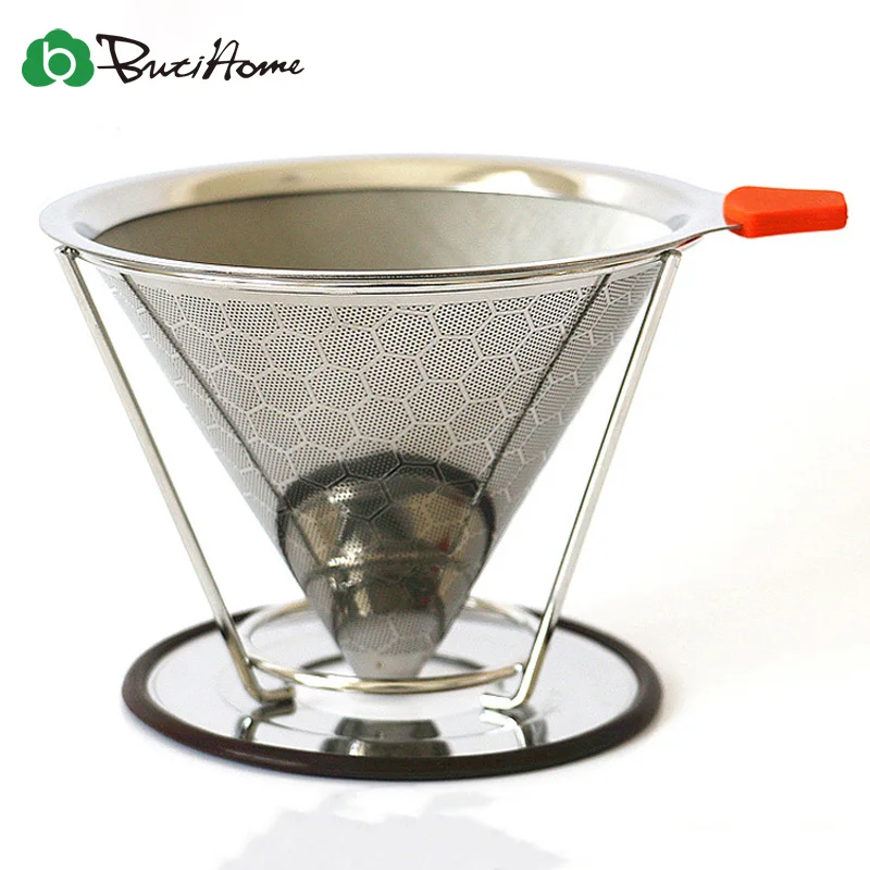 Многоразовый кофейный фильтр держатель из нержавеющей стали металлическая