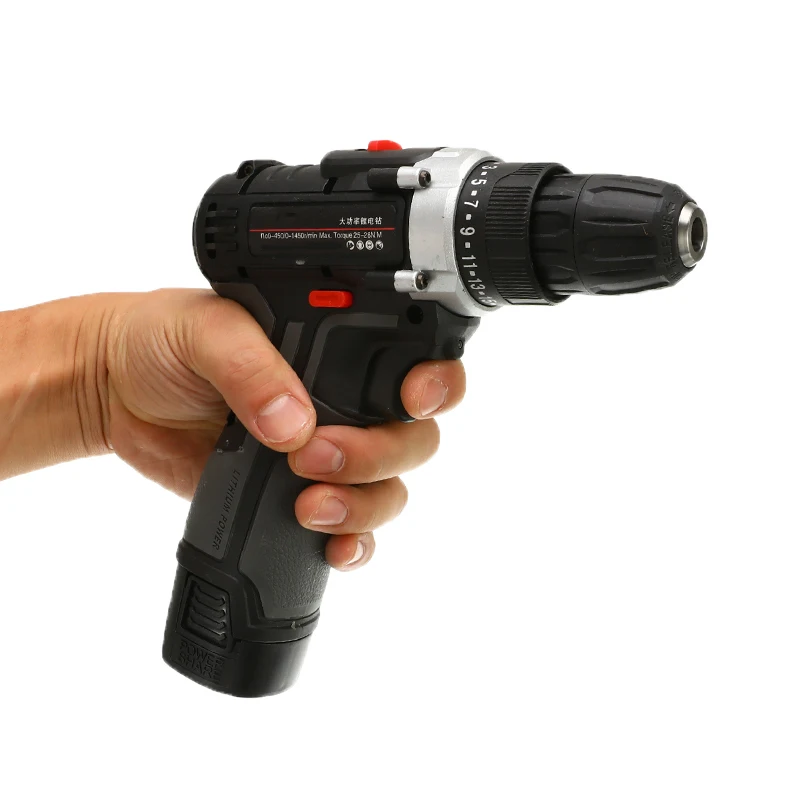 

Professional 12.8V/18V/36V Electric Impact Cordless Drill 1/2 Li-ion Battery Wireless Rechargeable Home DIY Electric Power Tool