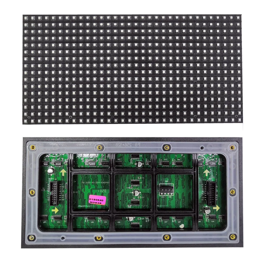 бегущая строка Уличная Светодиодная панель дисплея P8 SMD RGB полноцветный HUB75 256*128