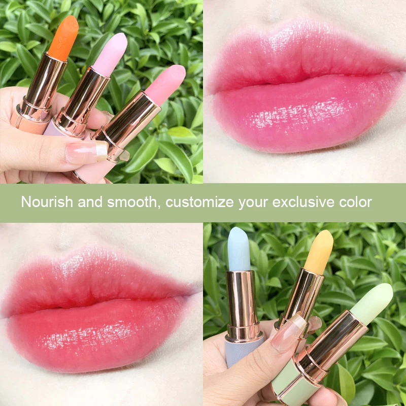 

Moisture Lip Balm Long-Lasting Natural Color Change Lipstick Color Mood Changing Long Lasting Moisturizing Lipstick Lip care