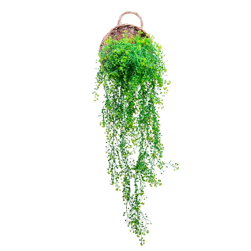 1 string Artificial Plant Vines Wall Hanging Simulation Rattan Leaves Branches Green Ivy Leaf Home Wedding Decoration | Дом и сад