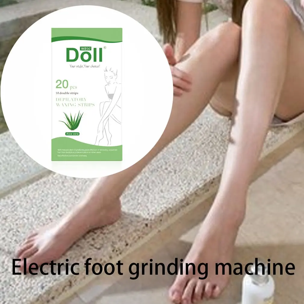 

20pcs Single-piece Double-sided Non-woven Fabric Beeswax Hair Removal Wax Paper Disposable Leg Hair Removal Pad