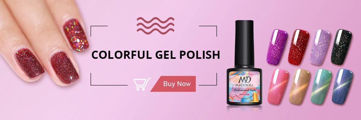 MAD DOLL 1 бутылка 8 мл меняющий цвет УФ Гель-лак блестки термальный гель для ногтей отмачиваемый Гель-лак для нейл-арта лак 14 цветов