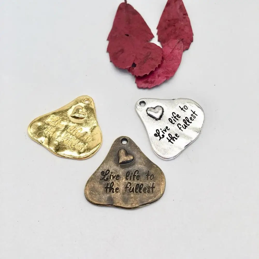 4 шт. подвески в виде сердца для ожерелья серег браслета|Шармы| |