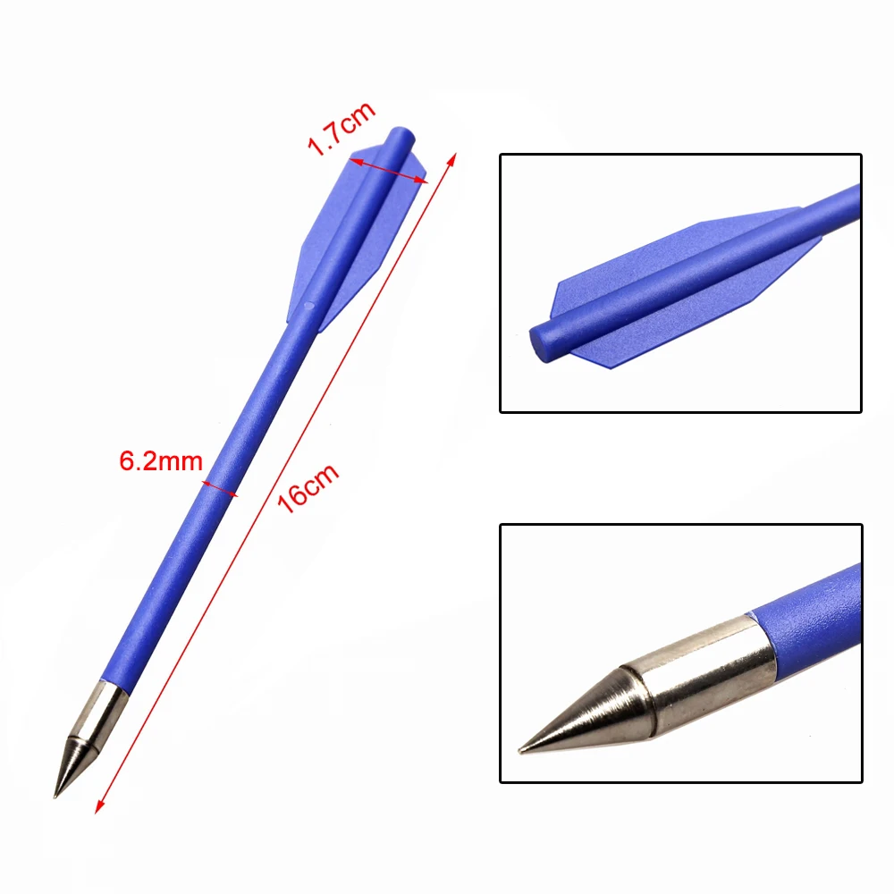 Тактические охотничьи стрелы 12 шт./лот 16 см военный пластиковый арбалет