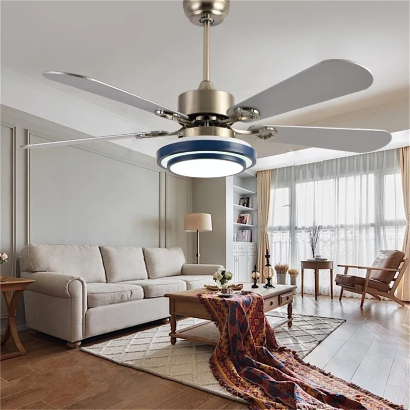 OUFULA современный потолочный вентилятор комплект с подсветкой дистанционное