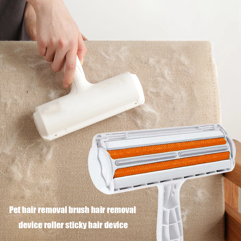 

Pet Hair Remover Roller Portable Floating Dog Cat Fur Self Cleaning Lint One Hand Operate Hair Removal Comb Tool