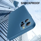 Роскошный чехол для телефона iPhone 11 Pro Max 12 Mini X XR XS Max 8 7 Plus, жидкий силикон, мягкий ТПУ + закаленное стекло, задняя крышка