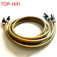 top hifi pair ofc vdh interconnect cable amplifier cd player audio speaker 3pin xlr balanced cable with carbon fiber plug