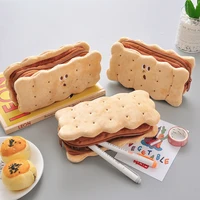 sharkbang kawaii cookie sandwich biscuit soft plush pencil case bag cute pencilcase kids birthday gift school stationery
