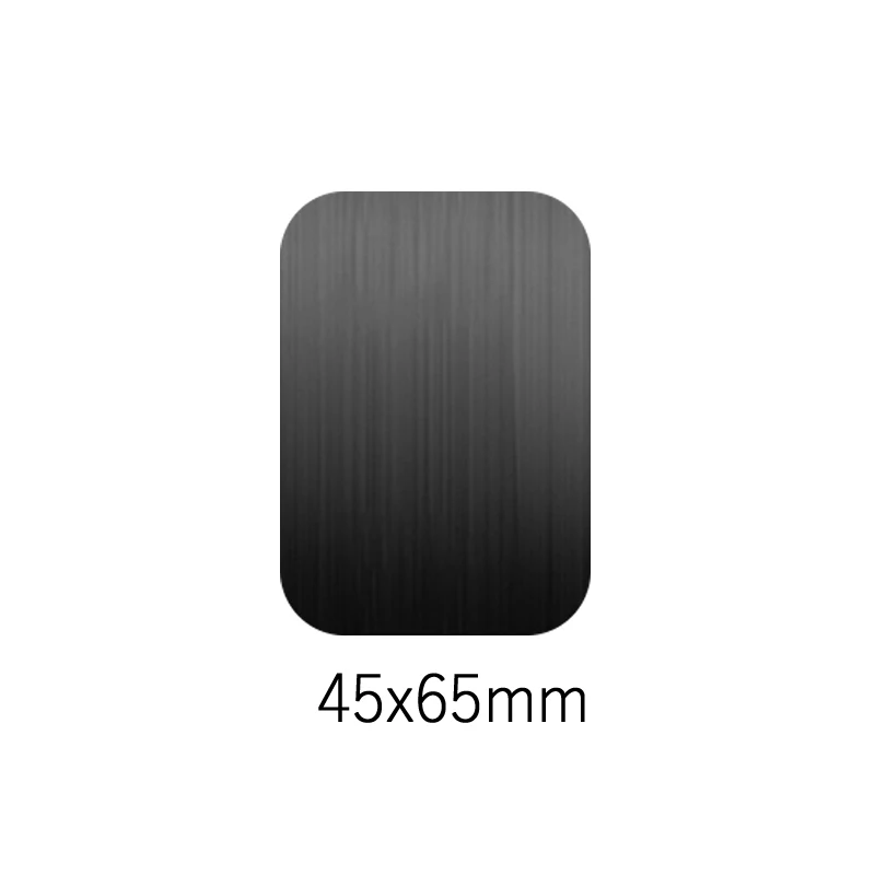 5pcs 45x65mm-black Универсальный магнитный держатель аксессуары Запасные детали для замены металлического пластина магнитный автомобильный держатель для телефона на магните с подставкой для gps MP3 с клейкой лентой 3M - Цвет: 5pcs 45x65mm-black