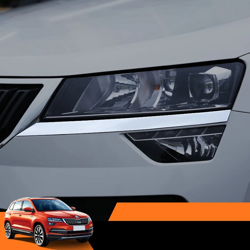Lsrtw2017 Abs украшение для автомобильной фары для Skoda Kodiaq интерьерные молдинги аксессуары