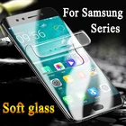 Защитное покрытие для Samsung Galaxy S7 S6 S5 S4 S3 mini Note 5 4 3, Гидрогелевая пленка, защита экрана, не стекло
