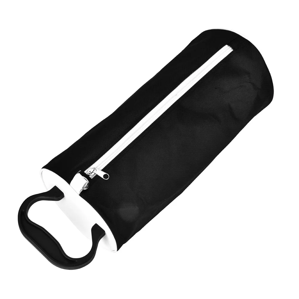 

Portable Golf Ball Pick-Ups Retrievers Pocket Storage Bag Scooping Device Upper Nylon Bag With A Zipper On It Convenient