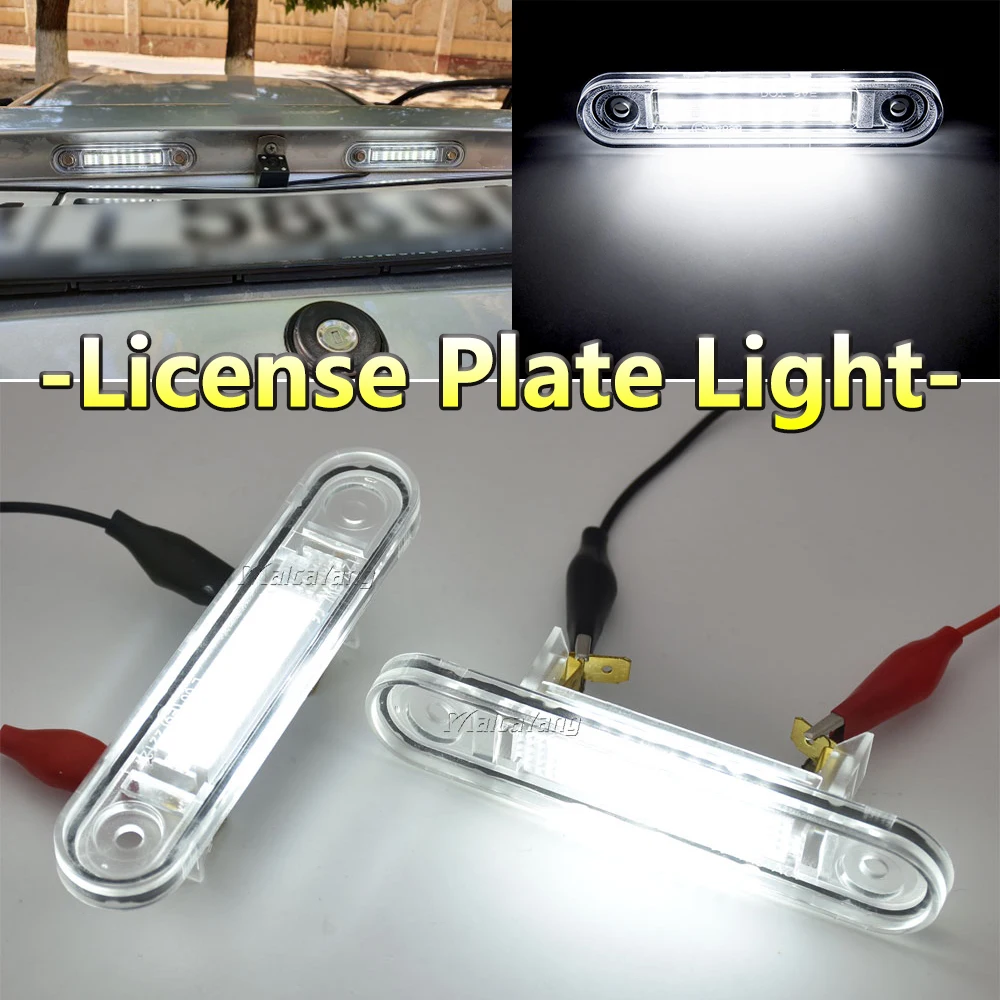 

2PCS Canbus LED License Plate Light For Benz E-Class W124 190 W201 C-Class W202 1993-1997 Car Rear White Number Plate Lamp