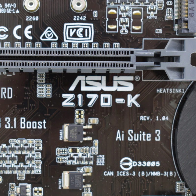 asus z170 k desktop intel z170 lga 1151 motherboard ddr4 64gb pci e 3 0 support core i3 i5 i7 processor dvi usb3 1 sata iii atx free global shipping