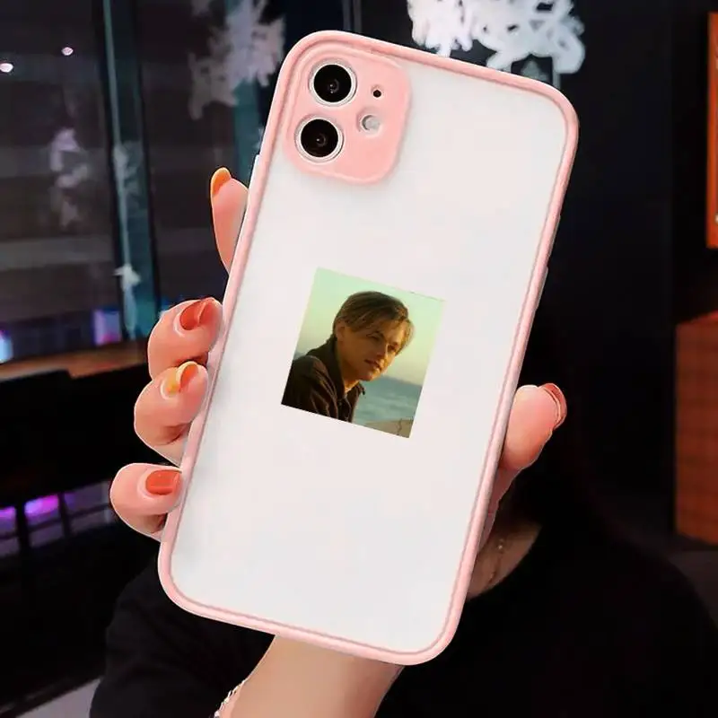 

actors Leonardo DiCaprio Aesthetic Phone Cases Matte Transparent for iPhone 7 8 11 12 s mini pro X XS XR MAX Plus cover funda