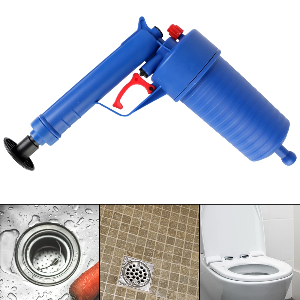 

Manual Pipe Plunger Drain Cleaner Dredge Pipe Air Pump Pressure Unblocker Pipeline Clogged Remover Sewer Sinks Basin