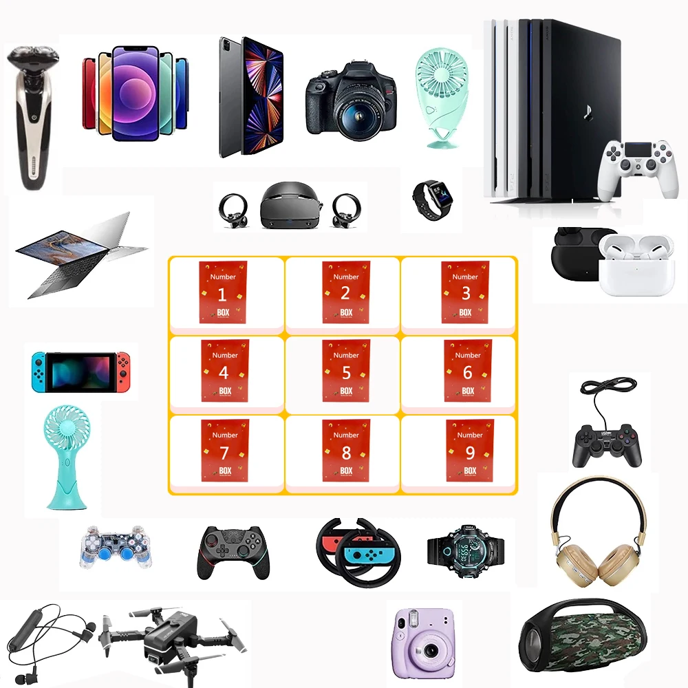 

New Lucky Number Mystery Box 100% Surprise High-quality Gift Electronics Gamepads Digital Cameras Novelty Gift Christmas Gift