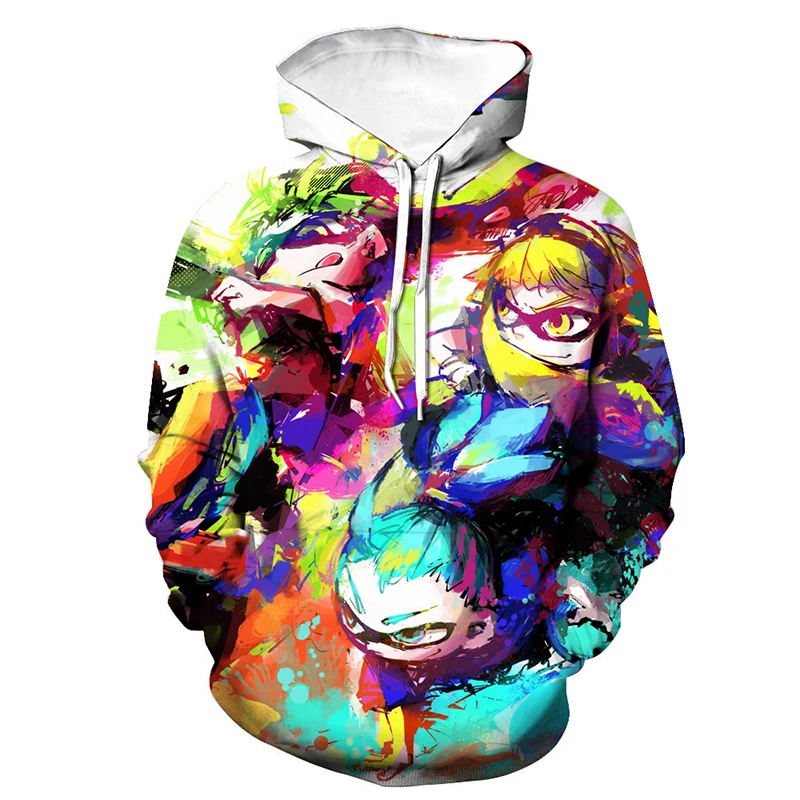 

Splatoon Hoodies Graffiti Style 3D Printed Hooded Sweatshirt Men Women Casual Fps Game Hip Hop Pullover Fashion Hoodie Top Coat