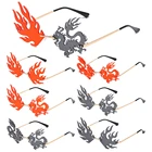 Солнцезащитные очки женские, без оправы, волнистые, ультрафиолетовые, 2021, 400