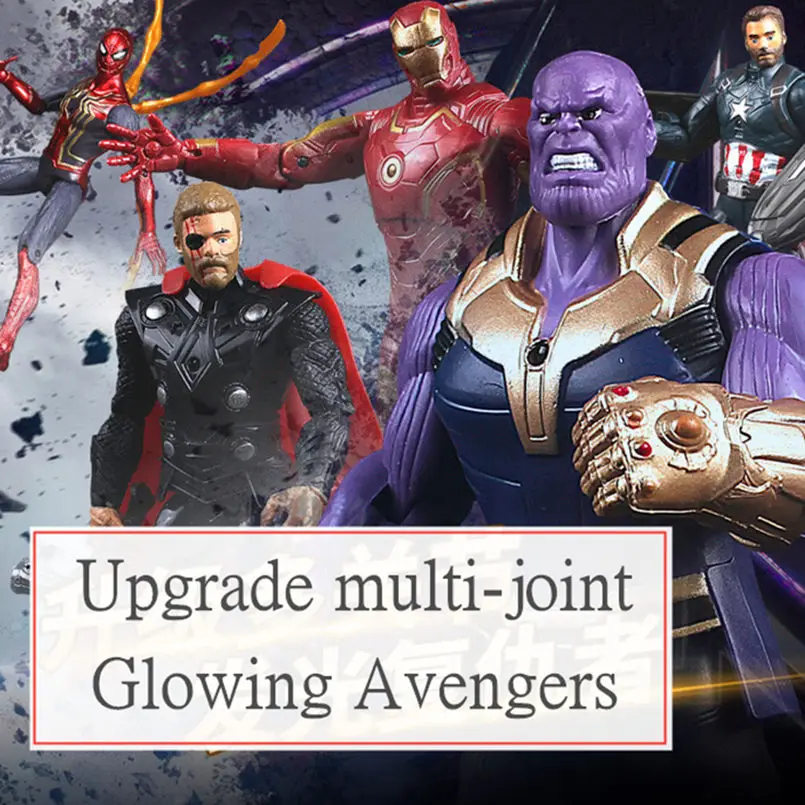 Фигурка marvel, Мстители, конечная игра, Капитан Америка/Железный человек/Человек-паук/Тор, супергерой, аниме, модель, игрушки для обновления