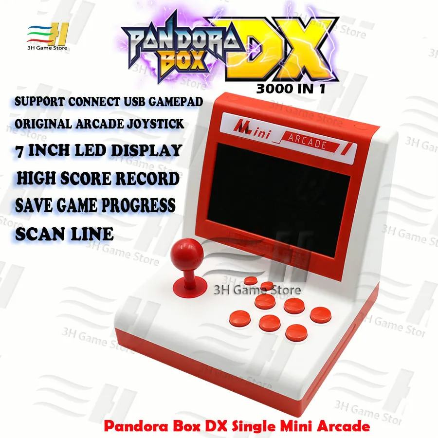 Pandora Box DX Одиночная мини Аркада Ретро аркадная бартоп построенная в 3000 1 игре есть