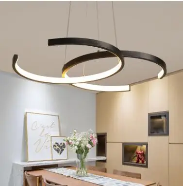 Высококачественные Новые светодиодные люстры простые современные лампы для