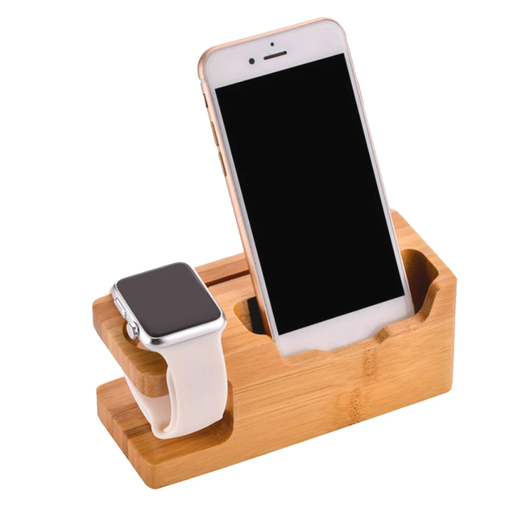 Besegad бамбуковая зарядная станция USB подставка органайзер с дисплеем для яблочных