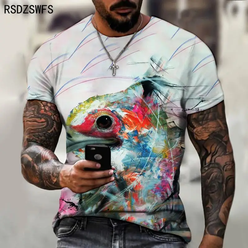 Футболка мужская с 3D-принтом пикантный дизайнерский уличный тренд рисунком