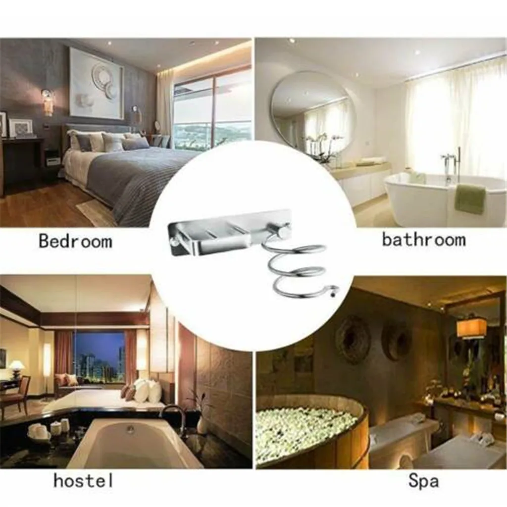 Алюминиевый настенный органайзер для сушки и выпрямления волос | Дом сад